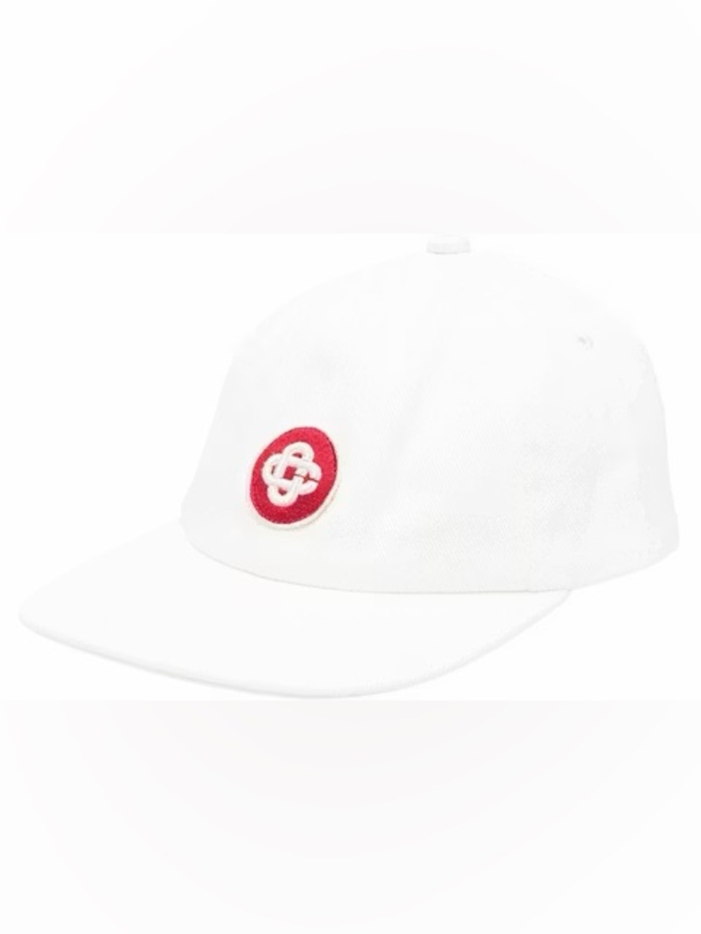 Casablanca Monogram Embroidered Tennis Cap
White/Red OS NWT